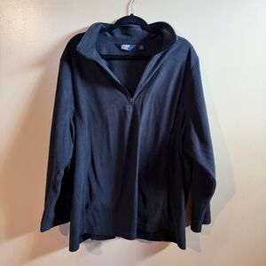 Black lands end 1/4 zip sweater